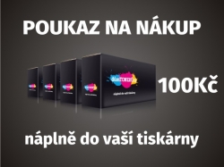 Poukaz na nákup náplní do tiskárny