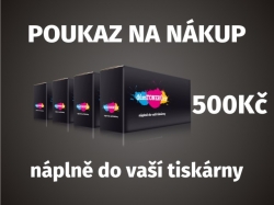 Poukaz na nákup náplní do tiskárny